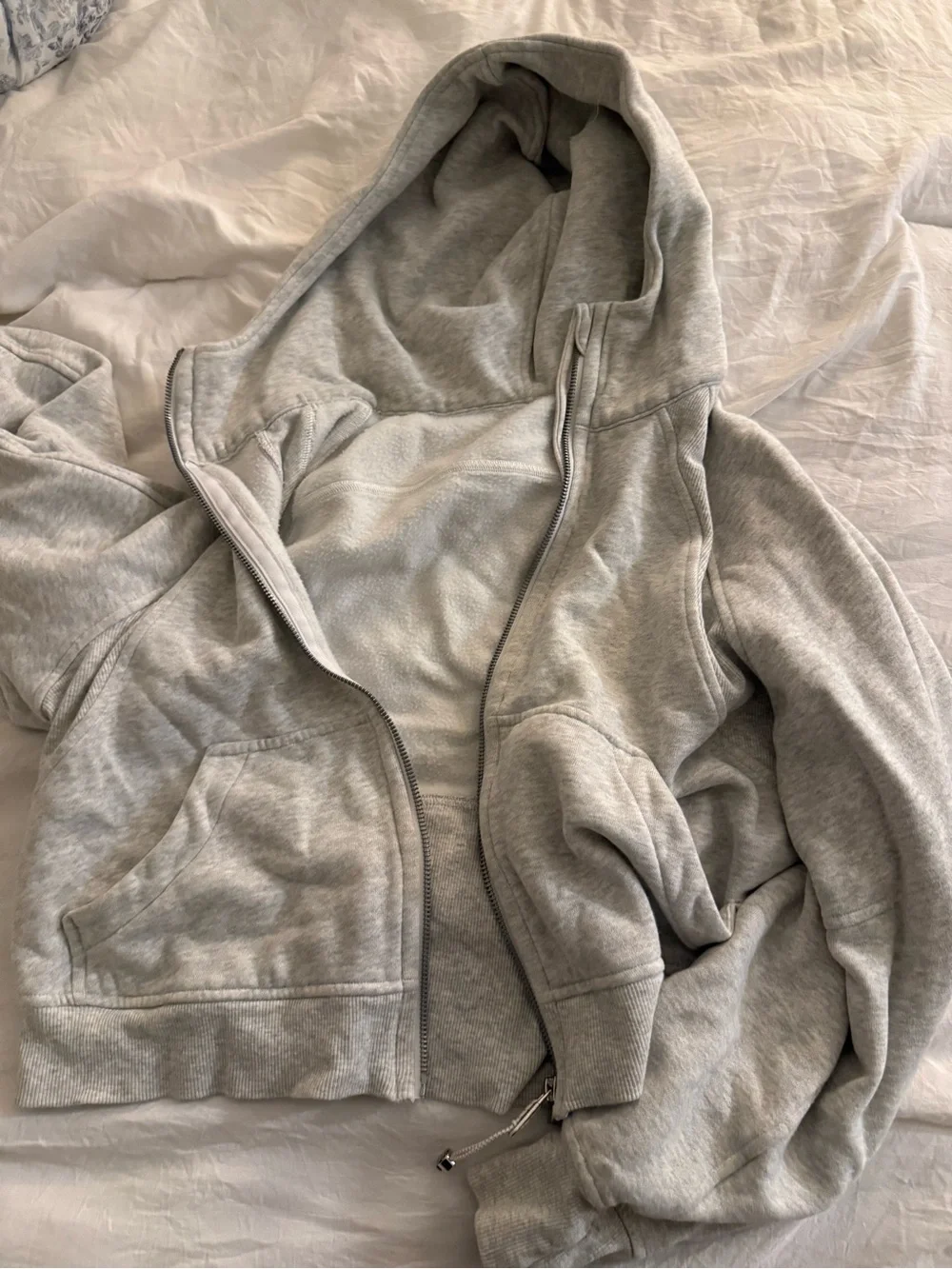 lululemon athletica Light Gray scuba hoodie
